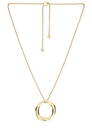 Open Circle Adjustable Chain Necklace Ettika