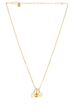 Dainty Triple Charm Necklace Ettika