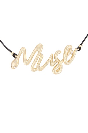 Ettika Corded Muse Necklace in Metallic Gold