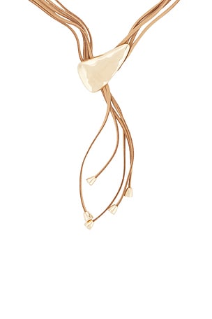 Ettika Molten Arc Bolo Necklace