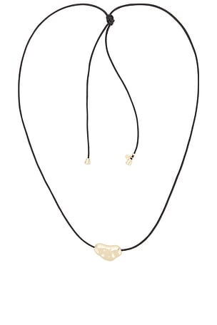 Wavy Metal Bolo Cord Necklace Ettika