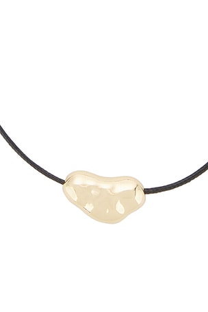 Ettika Wavy Metal Bolo Cord Necklace