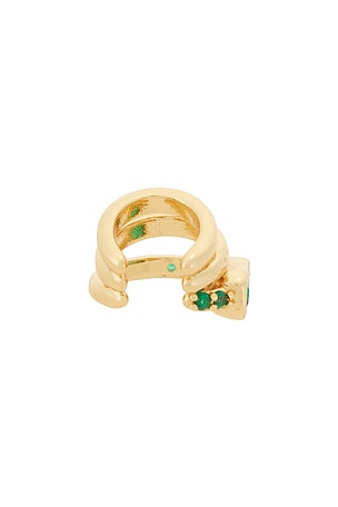Ettika Cluster Ear Cuff in Metallic Gold