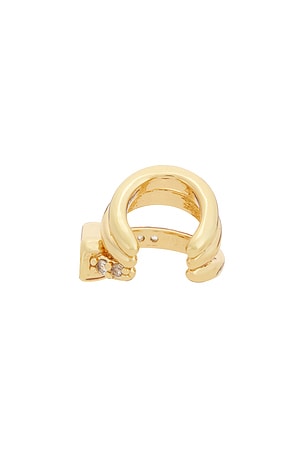 Ettika Cluster Ear Cuff in Metallic Gold