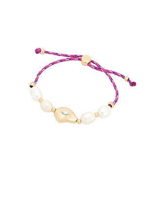Gold And Pearl Cord Bracelet Ettika