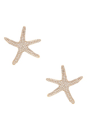 Pav? Starfish Earrings Ettika