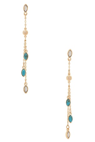 Turquoise Cascade Earrings Ettika