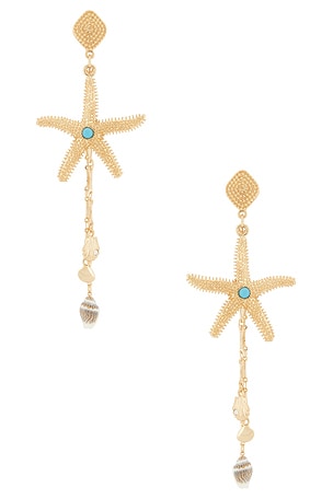 Starfish Seeker Drop Earrings Ettika