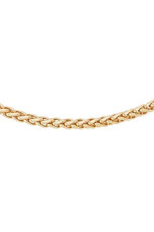 Ettika Golden Weave Necklace in Metallic Gold