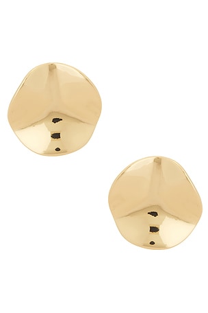 Molten Disc Stud Earrings Ettika
