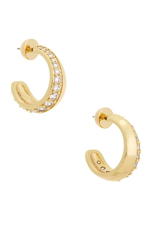 Crystal Curve Huggie Hoops Ettika