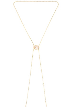 Crystal Bezel Bolo Necklace Ettika