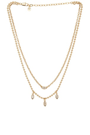 Mini Crystal Charm Necklace Ettika