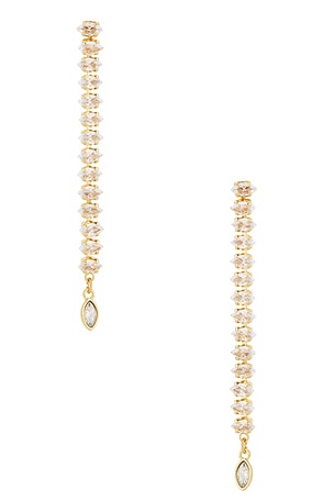 Marquise Edge Linear Earrings Ettika