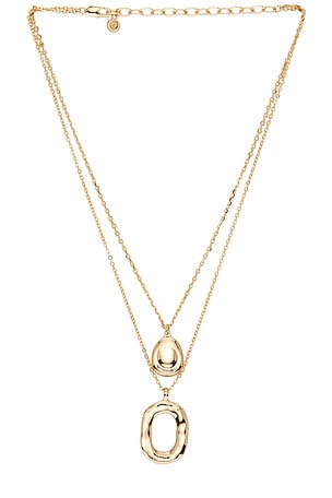 Layered Gold Link Pendant Necklace Ettika