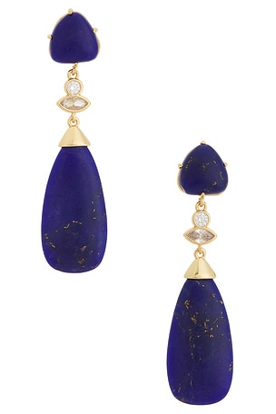Lapis Solstice Drop Earrings Ettika