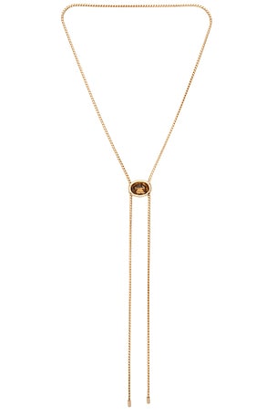 Crystal Bezel Bolo Necklace Ettika