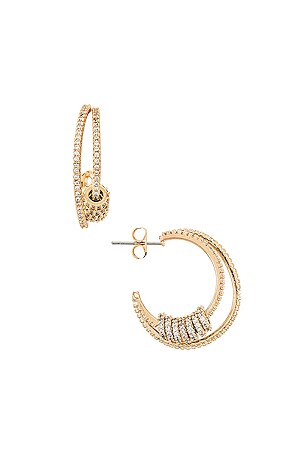 Ring Double Hoop Earrings Ettika