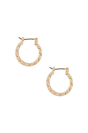 Ettika Twist Hoop Earrings