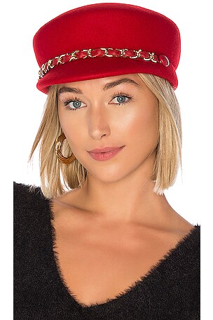 Eugenia Kim Sabrina Hat in Red | REVOLVE