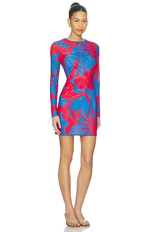 eywasouls malibu Scarlet Mini Dress in Blue,Red
