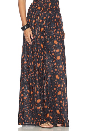 eywasouls malibu PANTALON LARGE SEBY en Marron