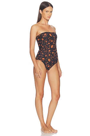 eywasouls malibu Soleil Bandeau One Piece in Brown