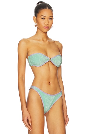FAE Tallara Bandeau Bikini Top in Mint