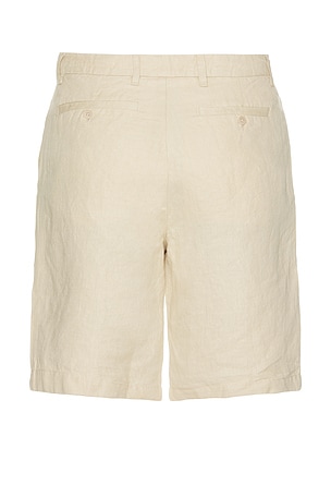 Far Afield Double Pleated Short in Nude