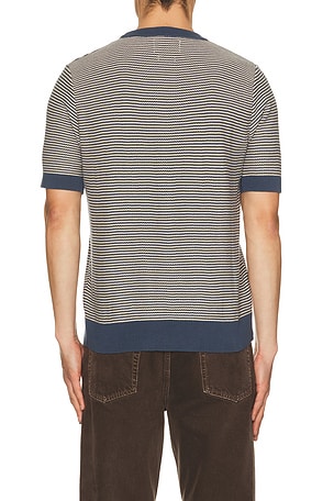 Far Afield Newport Knitted Tee in Blue