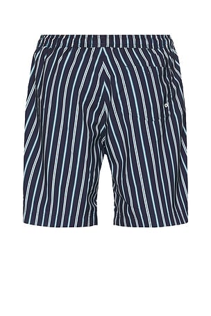Far Afield Graphic Swim Shorts in Navy