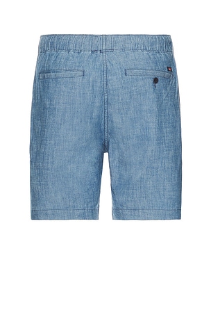 Faherty Essential Drawstring Short in Blue