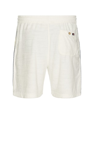 Faherty Cabana Towel Terry Sweatshort in White