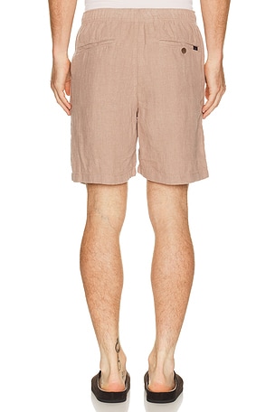 Faherty Essential 6.5 Linen Short in Brown. Size L. Also