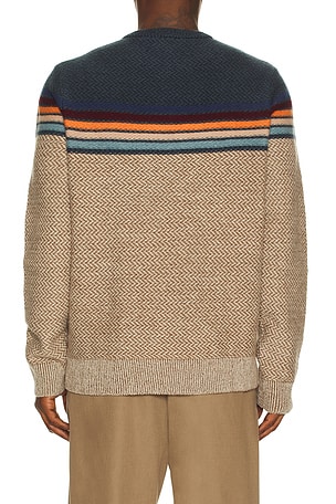 Faherty Donegal Crew Neck Sweater in Blue. Size XL/1X. Also