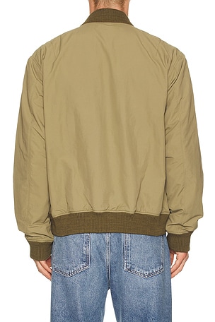 Faherty Military Bomber Jacket in Olive