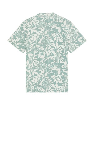 Faherty Cabana Towel Terry Shirt in Blue