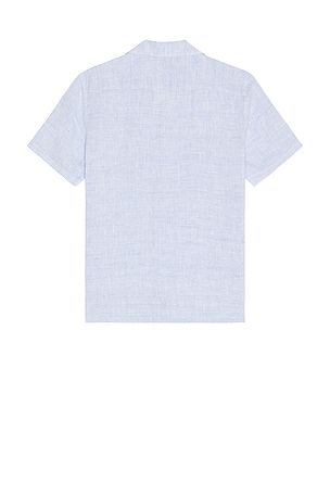 Faherty Reserve Basque Camp Shirt in Baby Blue