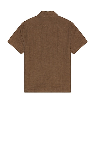 Faherty Reserve Basque Camp Shirt in Brown