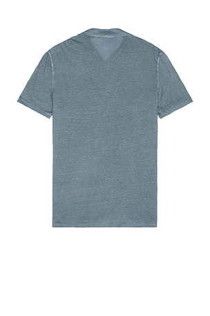 Faherty Linen Polo in Blue