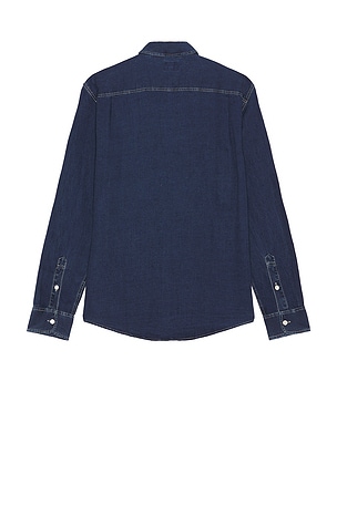 Faherty The Tried And True Chambray Workshirt in Blue