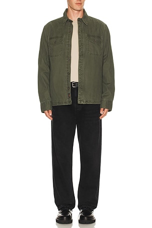 Faherty Lakeside Cpo Shirt in Green