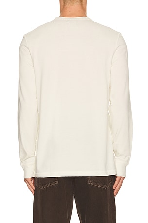 Faherty Waffle Henley in White