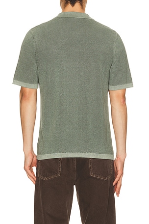 Faherty camisa en color verde oliva