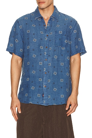Short Sleeve Palma Linen Shirt Faherty