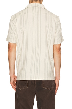 Faherty Short Sleeve Oasis Camp Shirt in Cream. Size M. Also