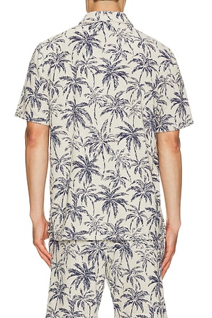 Faherty Short Sleeve Cabana Towel Terry Shirt in Multi