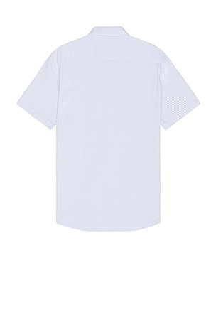 Faherty Short Sleeve Supima Oxford Shirt in White