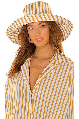 FAITHFULL THE BRAND Steffany Sun Hat in Martie Stripe Print  display picture 1
