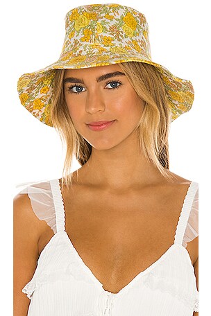 Faithfull the Brand Floral Bucket Hat‎ Faithfull the Brand Bettina Bucket Hat Venissa Floral FFA077  main image 2